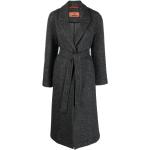 Manteaux en laine de créateur Missoni gris mi-longs à manches longues pour femme 
