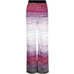 Pantalons taille haute de créateur Missoni violets en coton mélangé Taille XL W42 pour femme en promo 