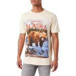 Mister Tee Alaska Vintage Oversize Thé T-Shirt, Sable, M Homme
