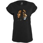 T-shirts Mister Tee noirs en coton à motif lions à manches courtes Bob Marley lavable en machine à manches courtes Taille M look fashion pour femme 