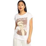 Mister Tee Femme Ladies David Bowie Tee White T Shirt, Blanc, S EU