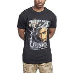 T-shirts Mister Tee noirs en coton à manches courtes Tupac Shakur à manches courtes Taille L look fashion pour homme 