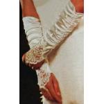 Mitaines de mariée blanches à perles Tailles uniques look fashion 