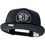 Mitchell & Ness Brooklyn Nets All Black And White Logo EU448 Snapback Cap NBA