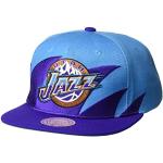 Mitchell & Ness Casquette snapback NBA Sharktooth Utah Jazz Teal/Violet, Turquoise., taille unique