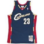 Maillots de basketball Mitchell and Ness bleus en polyester NBA Taille XS look casual pour homme en promo 
