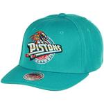 Mitchell & Ness Detroit Pistons Teal NBA Team Ground 2.0 Stretch Snapback HWC Cap - One-Size