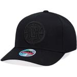 Mitchell & Ness Los Angeles Clippers Black On Black Logo Classic Red Snapback Casquette, Noir , taille unique