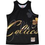 T-shirts fashion Mitchell and Ness noirs en jersey NBA Taille XL look fashion pour homme 