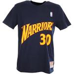 Mitchell & Ness NBA HWC Name & Number Tee - Golden State Warriors - Steph Curry Navy