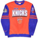 Sweats à col rond Mitchell and Ness orange all Over à motif New York NBA à col rond Taille M pour homme en promo 