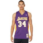 Mitchell & Ness Shaquille O'neal T-Shirt, Violet, L Homme
