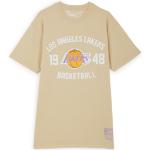 Mitchell & Ness Tee Shirt Lakers Team Logo beige s homme