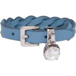 Bracelets de créateur Miu Miu bleus en cristal en cuir pour femme 
