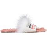Sandales plates de créateur Miu Miu blanches en cuir Pointure 36 pour femme 