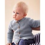 Cardigans Noukies Mix & Match bleus bio éco-responsable Taille 6 mois look casual pour bébé en promo de la boutique en ligne Vertbaudet.fr 