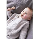 Cardigans Noukies Mix & Match gris bio éco-responsable Taille 9 mois look casual pour bébé en promo de la boutique en ligne Vertbaudet.fr 