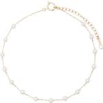 Bracelets de perles en or jaune à perles 14 carats pour femme 