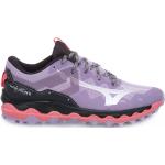 Chaussures trail Mizuno Wave Mujin violettes en caoutchouc Pointure 38 look fashion pour femme en promo 