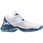 Chaussures de volley-ball Mizuno Wave Lightning blanches Pointure 43 look fashion pour homme 
