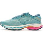 Chaussures de running Mizuno bleues Pointure 40 avec un talon jusqu'à 3cm pour femme en promo 