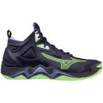 Mizuno Chaussures Volley-ball Homme, Wave Momentum 3 Mid, Evening Blue/Techno Green/Iolite, Evening Blue Techno Green Iolite, 42.5 EU