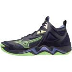 Mizuno Chaussures Volley-ball Homme, Wave Momentum 3 Mid, Evening Blue/Techno Green/Iolite, Evening Blue Techno Green Iolite, 45 EU