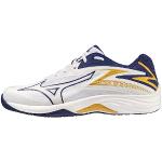 Chaussures de volley-ball Mizuno Thunder Blade blanches en caoutchouc légères Pointure 42,5 look fashion 