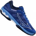 Chaussures de tennis  Mizuno Wave bleues en fil filet respirantes Pointure 40,5 pour homme 