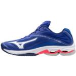 Chaussures de salle Mizuno Wave Lightning Z6 bleues en fibre synthétique Pointure 46 look fashion pour homme 