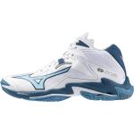 Chaussures de volley-ball Mizuno Wave Lightning blanches Pointure 47 look fashion 