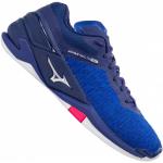 Chaussures de handball Mizuno Wave Stealth bleues en caoutchouc à lacets Pointure 41 