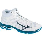 Chaussures de volley-ball Mizuno Wave Voltage blanches pour homme 