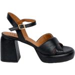Sandales à talons Mjus noires en cuir de veau Pointure 41 avec un talon de plus de 9cm pour femme 