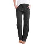 Pantalons de randonnée noirs laqués en cuir synthétique à franges stretch Taille S plus size look fashion pour femme 
