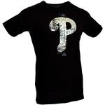MLB Philadelphia Phillies Club House Authentic Collection Black Foil Fashion T-shirt, Noir , s