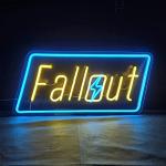 Lettres décoratives bleues en verre Fallout lumineuses romantiques 