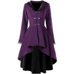 Manteaux violets à capuche à manches longues Taille 4 XL look médiéval pour femme 