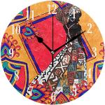 Horloges design en verre à motif Afrique 