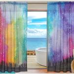 Rideaux de porte en polyester transparents 