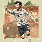 Mo Salah - Liverpool Football Impression Artistique