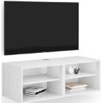 Meubles TV muraux Mobili Fiver blancs en frêne 
