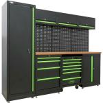 JBM - Mobilier d'atelier garage complet modulable (Armoires, panneaux perforés, servante...) et 172 outils