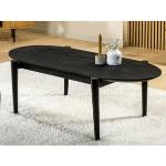 Tables basses ovales noires 