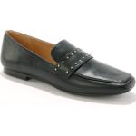 Chaussures casual noires à clous à bouts carrés Pointure 40 avec un talon jusqu'à 3cm look casual pour femme 