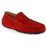 Chaussures casual Brett & Sons rouges en velours Pointure 41 look casual pour homme 