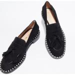 Chaussures casual Stuart Weitzman noires en velours à perles à bouts ronds Pointure 35 look casual pour femme en promo 