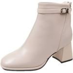 Desert boots beiges en cuir Pointure 36 look casual pour femme 