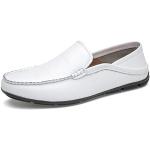 Chaussures casual blanches en caoutchouc à bouts ronds Pointure 44,5 look casual pour homme 