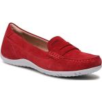 Loafers & Mocassins Geox Vega rouges look casual pour femme en promo 